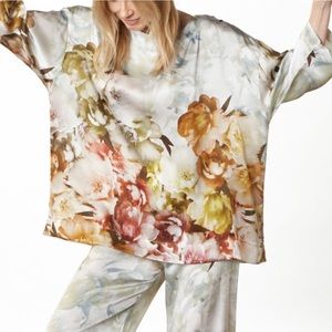Bryn Walker The Resort Silk Borghese Floral Top